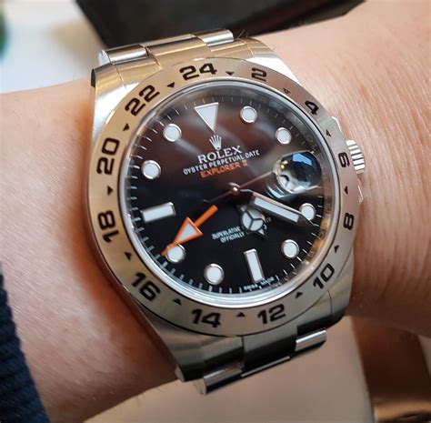 black rolex explorer 2